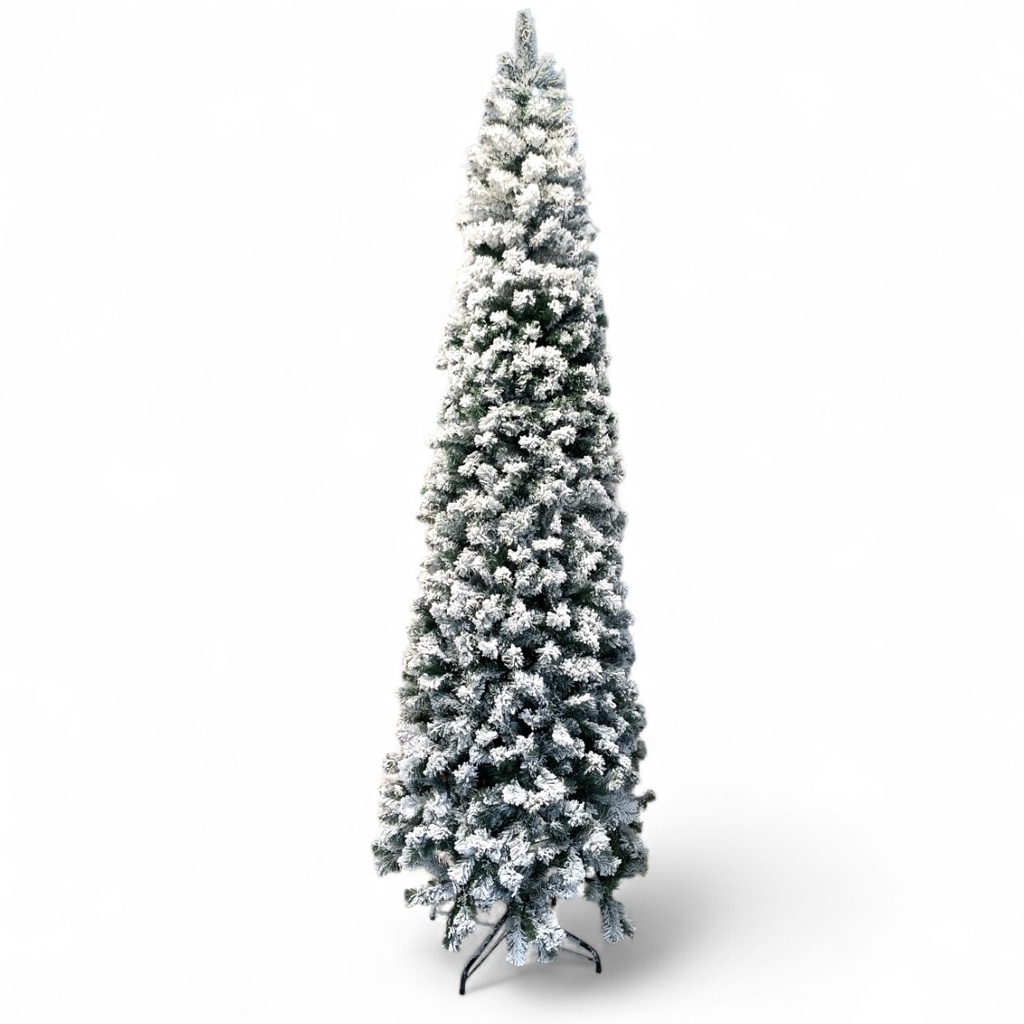 ARBOL DE NAVIDAD CUERPO LAPIZ NEVADO 8PIES 245CM