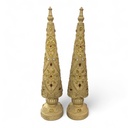 ARBOL DE RESINA SET X 2 DORADO  TG630872 (37*8*8CM)