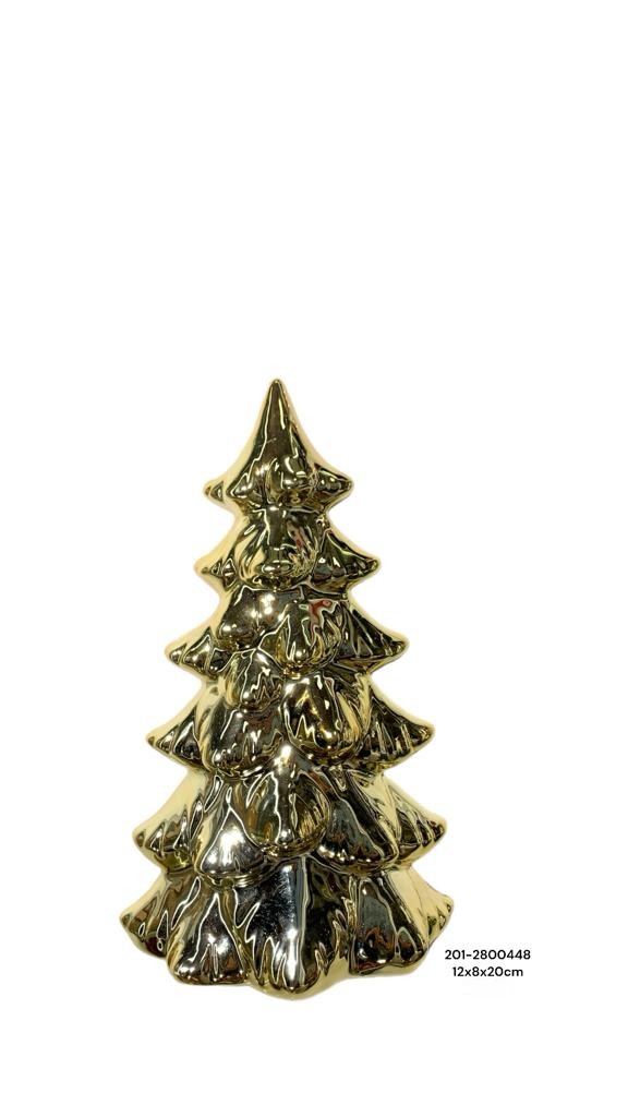 ARBOL DECOR DORADO 12X8X20CM