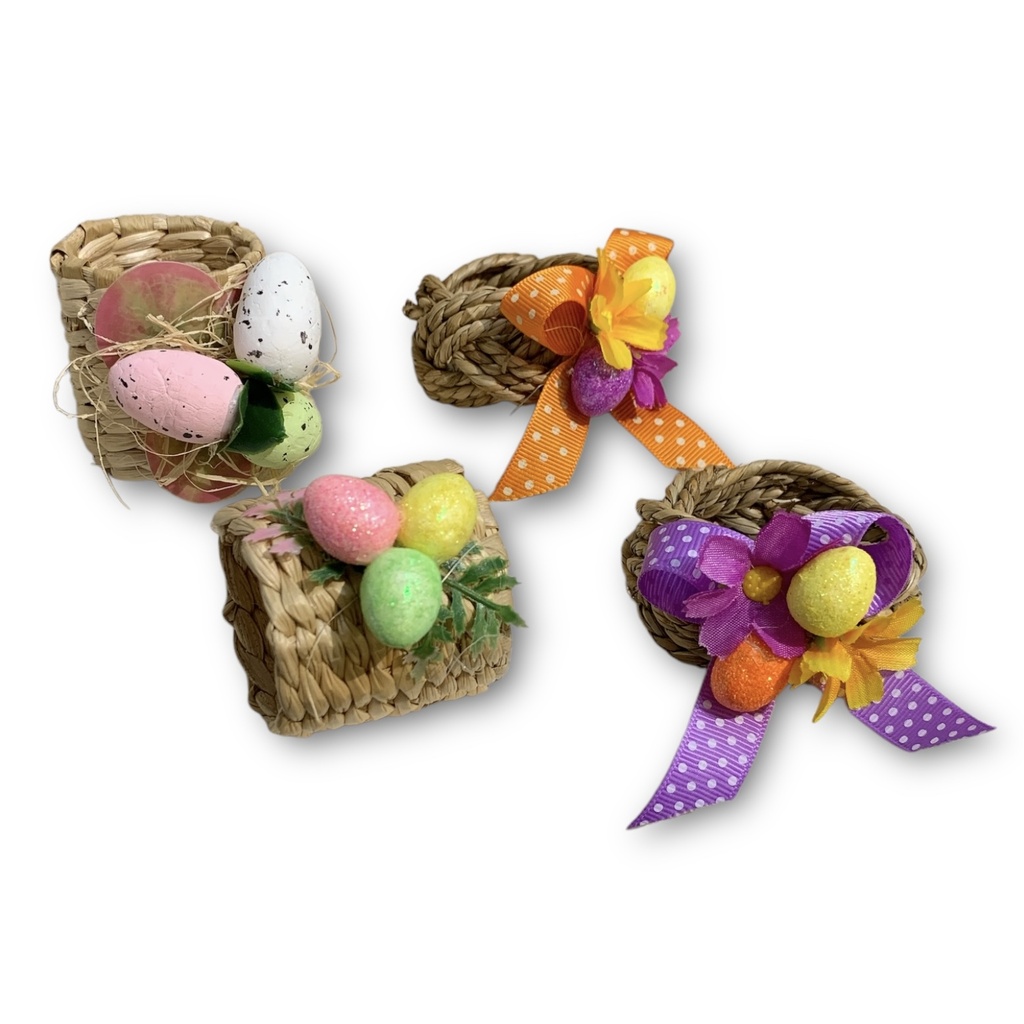 ARO DE SERVILLETA TEJIDO DE PASCUA C/U