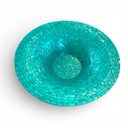 BANDEJA DECOR NACARADO TURQUESA 54X13CM