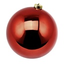 ESFERA NAVIDAD 15CM ROJA PREMIUM