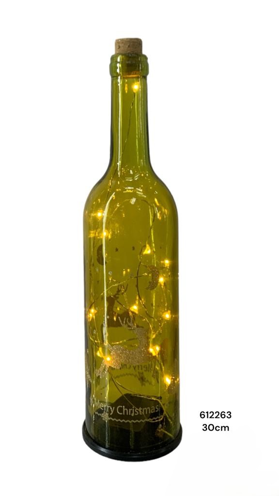 BOTELLA VIDRIO DORADO