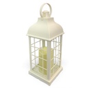 CANDELABRO CON VELA LED USB/BATERIA 36X13X13CM