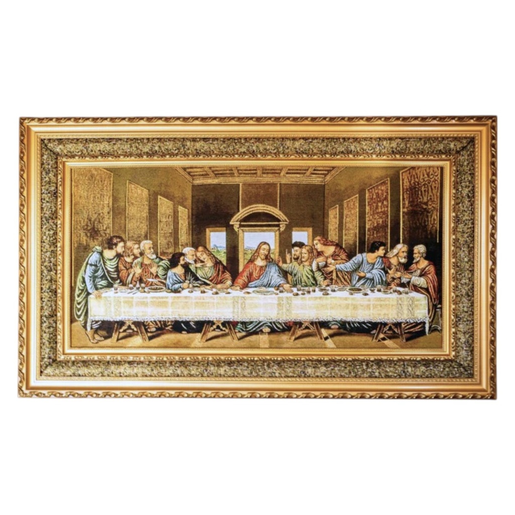 CUADRO ULTIMA CENA CON GOBELINO 60X100 CM