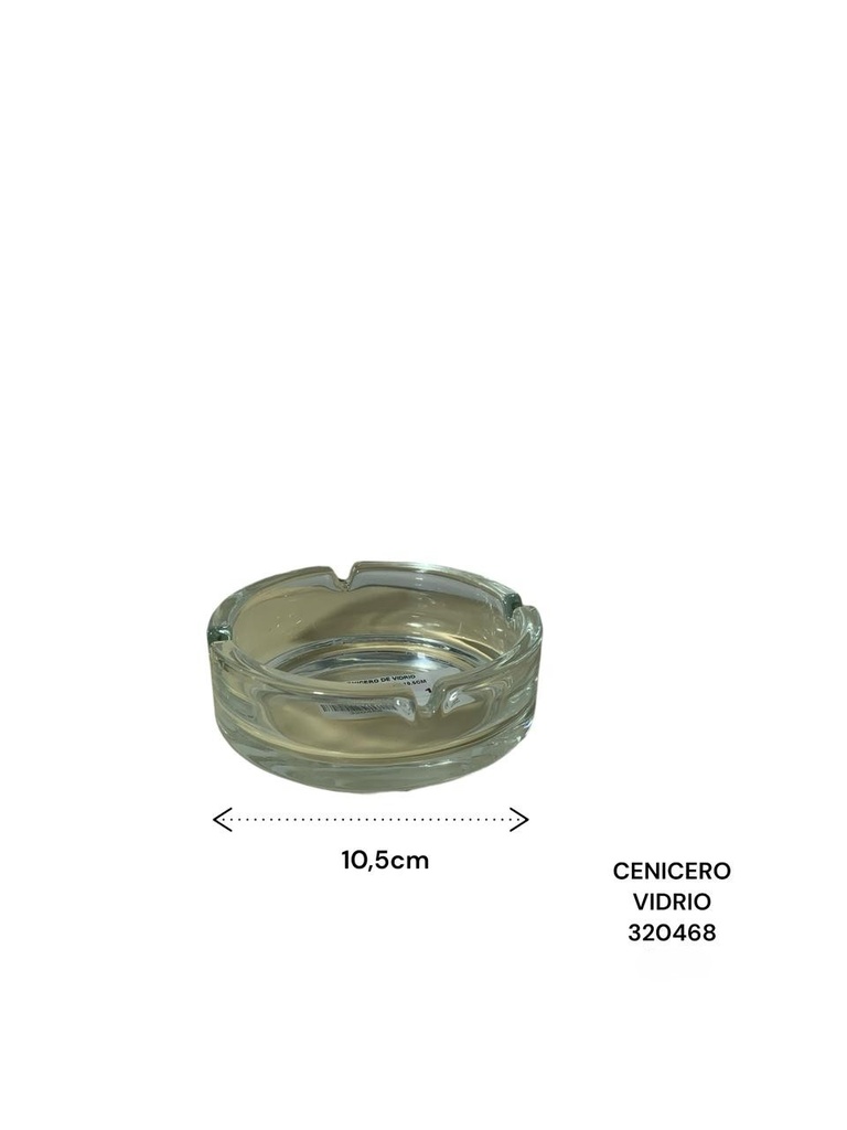CENICERO DE VIDRIO SAN4227/BYG45036 10.5CM