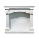 MUEBLE CHIMENEA BLANCA 110X26X100CM