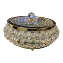 COFRE HELGA METAL Y VIDRIO 25 CM