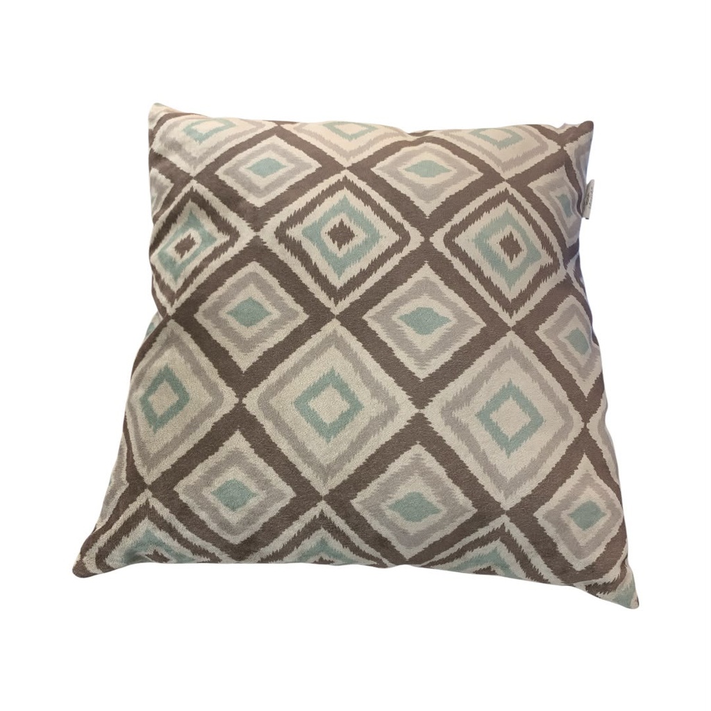 Cojin rombos arabia arenas terciopelo 45x45cm