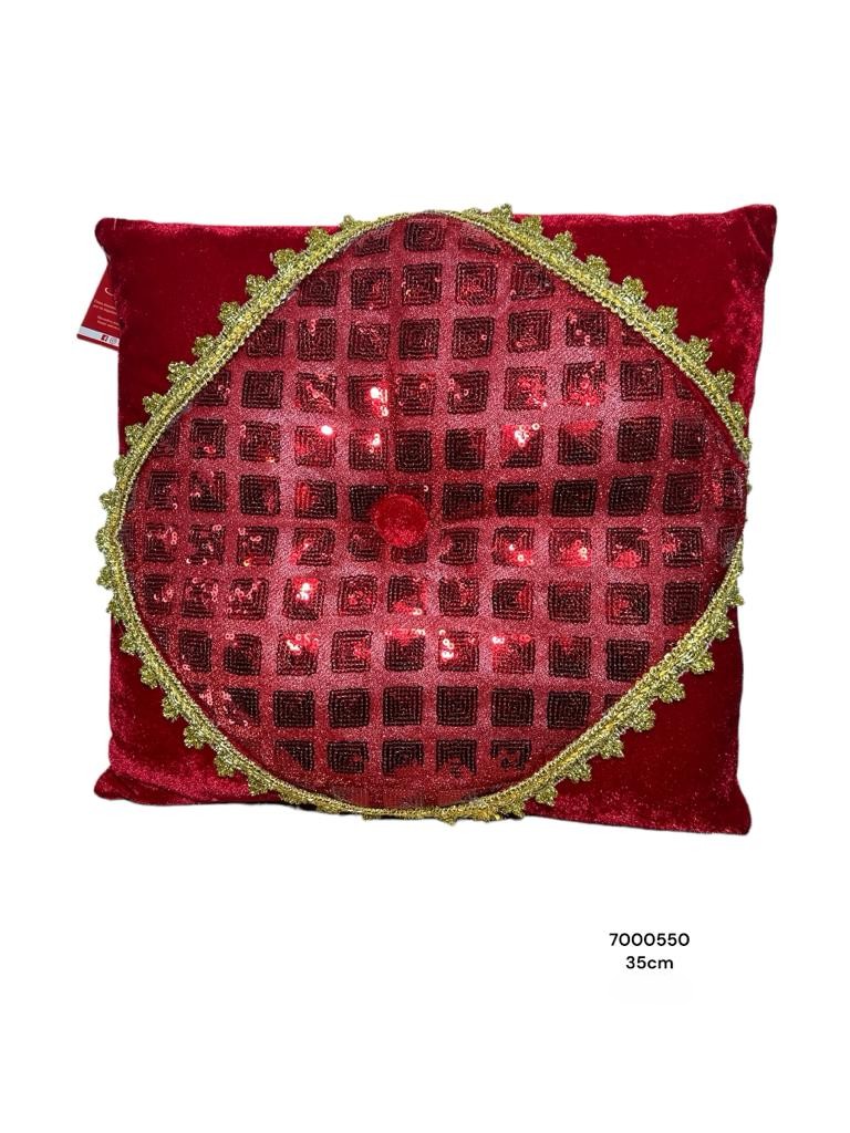COJIN ROJO 35X35X15CM