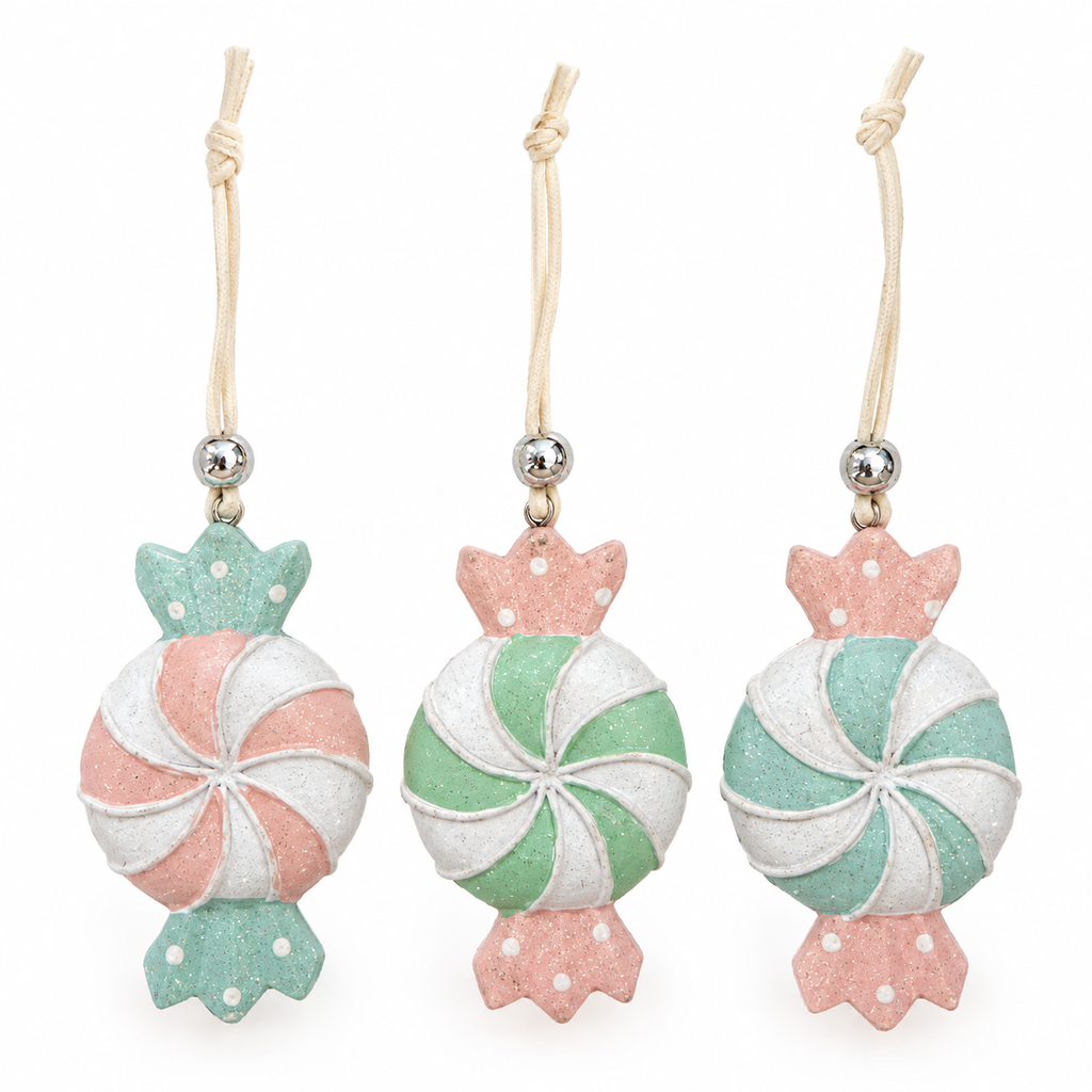 Colgante candy navideño, setx3. 9,5cm
