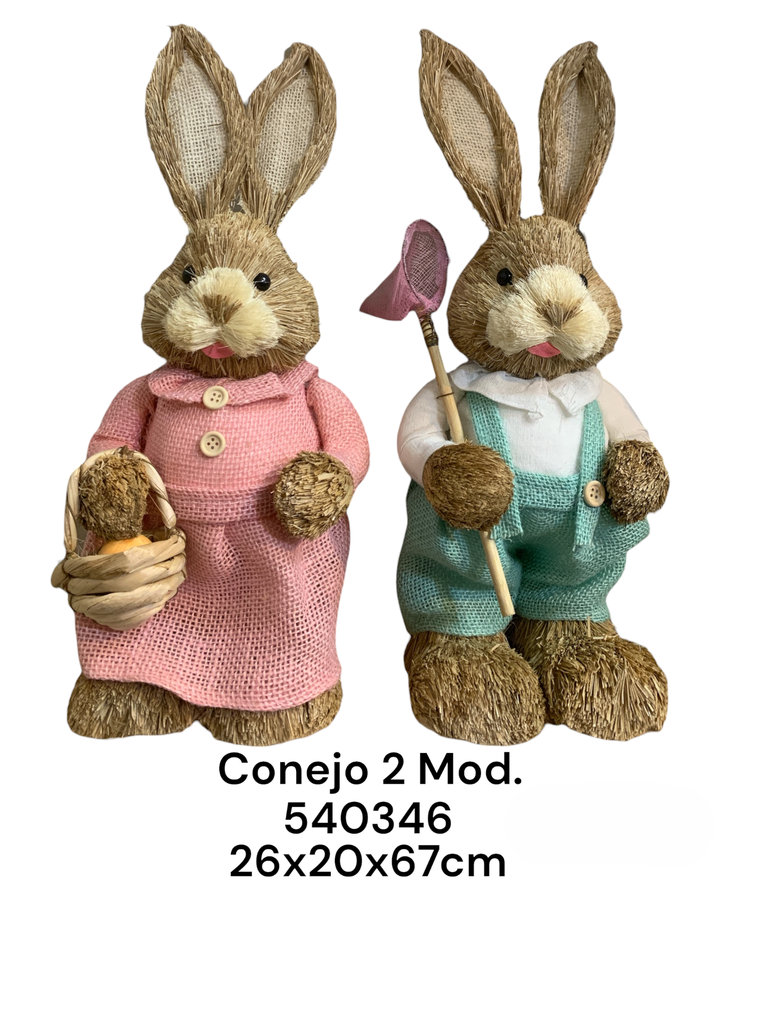 CONEJO PASCUA 2MOD. 26X20X65CM