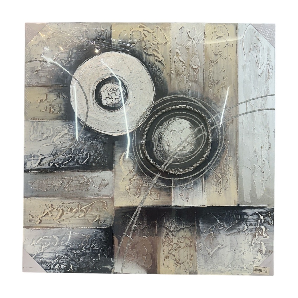 CUADRO ASTRACTO 80X80X2.8CM