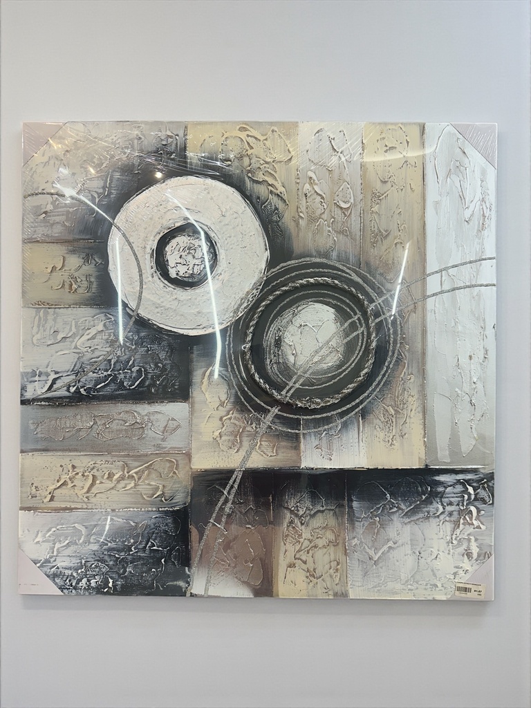 CUADRO ASTRACTO 80X80X2.8CM