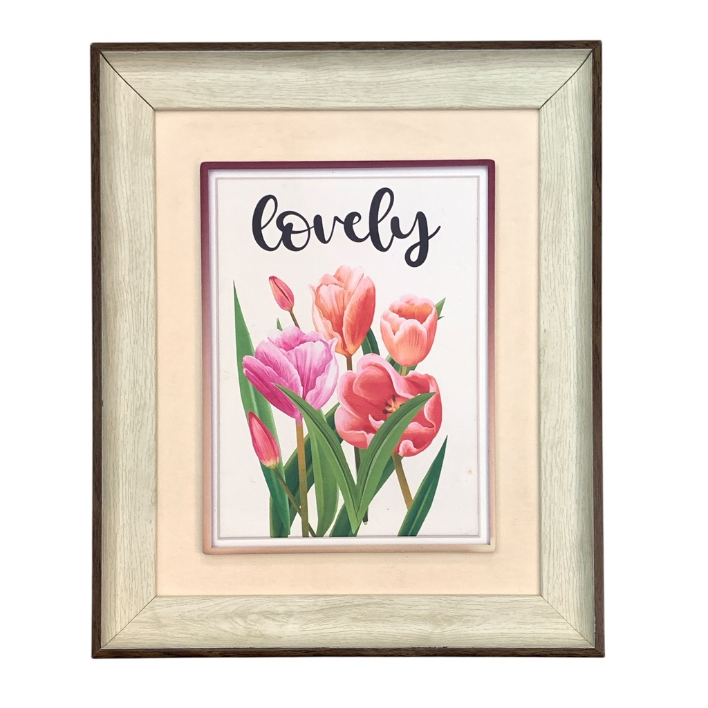 CUADRO CERAMICA "LOVELY" 26X31CM