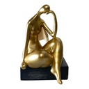 DAMA BOTERO POLIRESINA 11X10X16.5 CM.