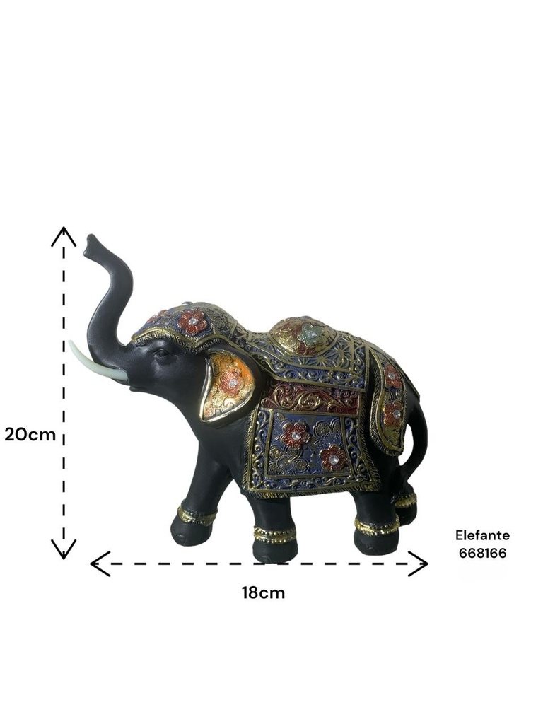 ELEFANTE DECOR. POLIRESINA ES22903 18X7X20CM