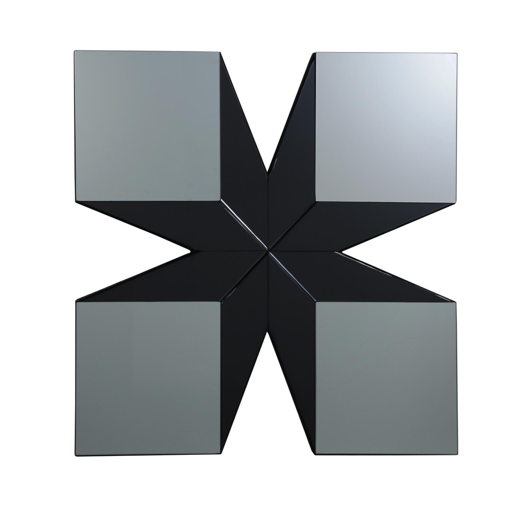 ESPEJO BICELADO ABSTRACTO 80X80CM