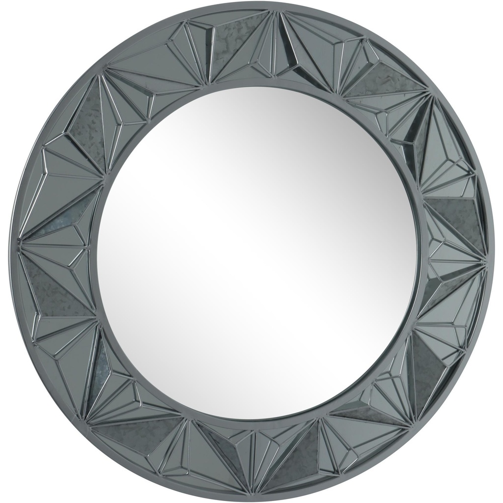 ESPEJO BICELADO PLATEADO 80CM