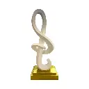 FIGURA DECORATIVA CLAVE DE SOL MUSICAL 16X11X40CM