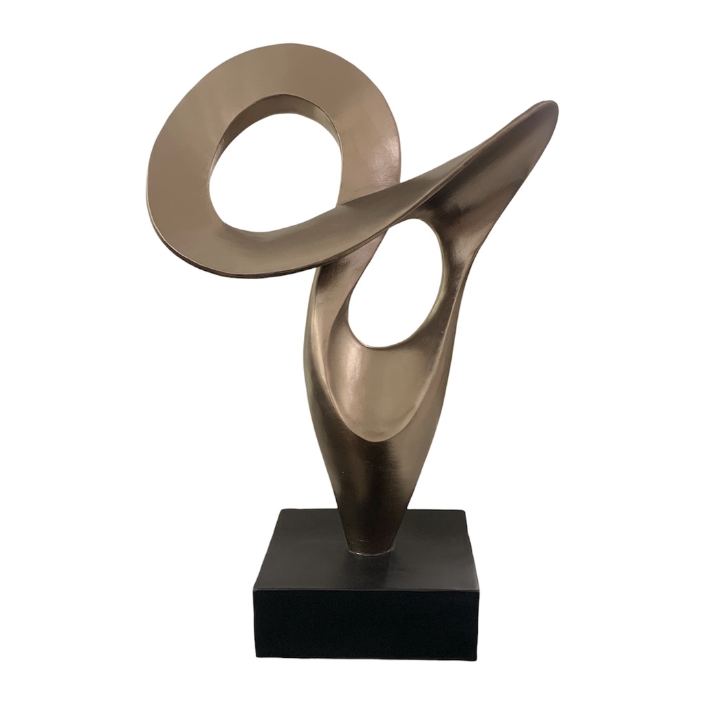 FIGURA DECORATIVA ABSTRACTA 34X16X52CM