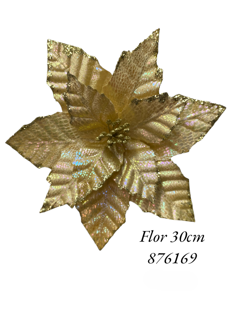 FLOR NAV. CREAM DORADA REF: CF12-22502 30CM