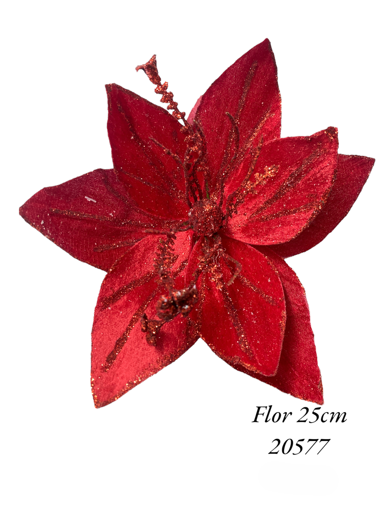 FLOR NAVIDEÑA 25CM