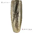 FLORERO DORADO DE PORCELANA 18X18X50CM