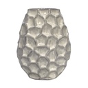 FLORERO CERAMICA IRIS CREMA 21CM
