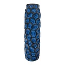 FLORERO CERAMICA IRIS AZUL 33CM