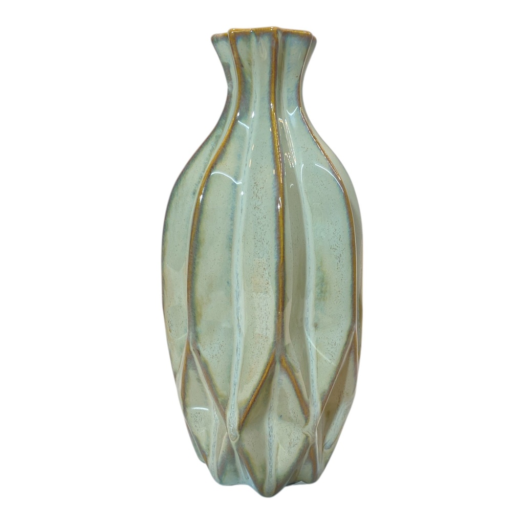 FLORERO CERAMICA MARA TABACO 17CM