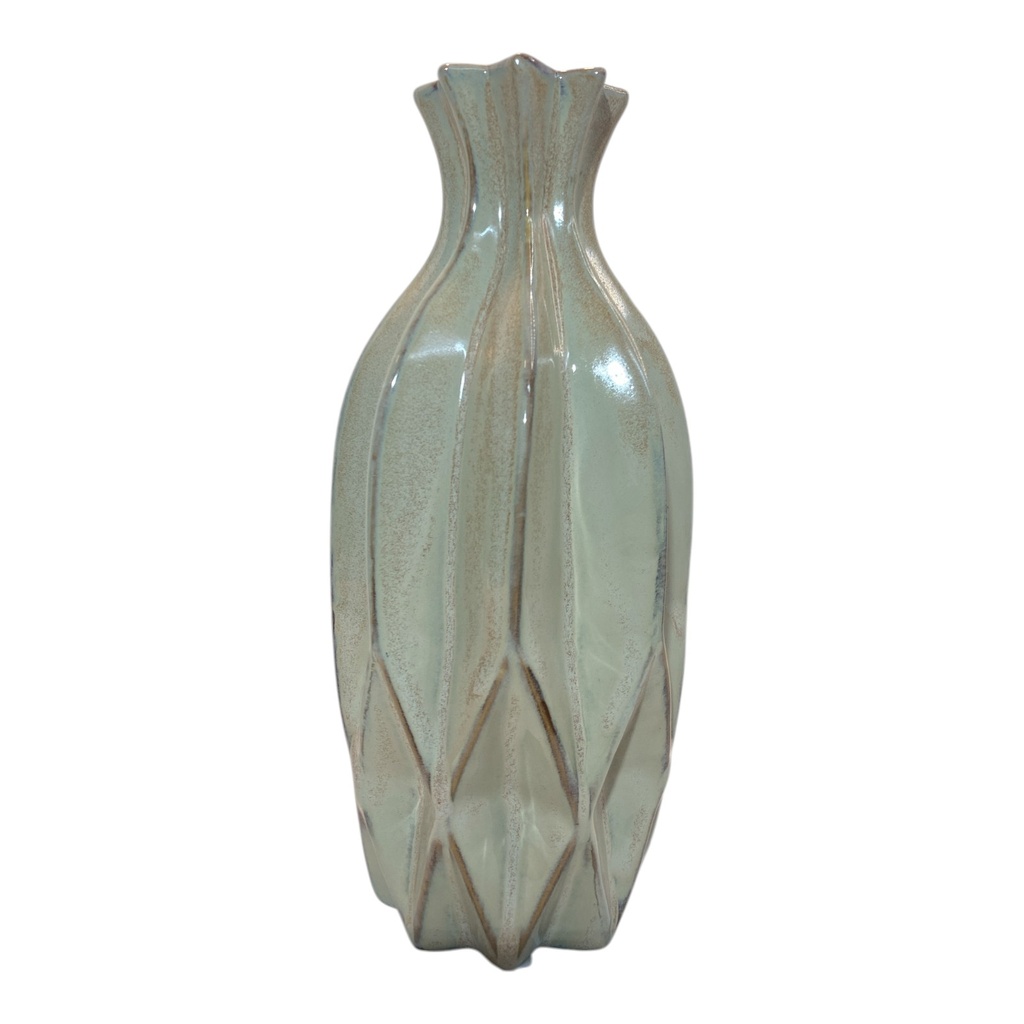 FLORERO CERAMICA MARA TABACO 24CM