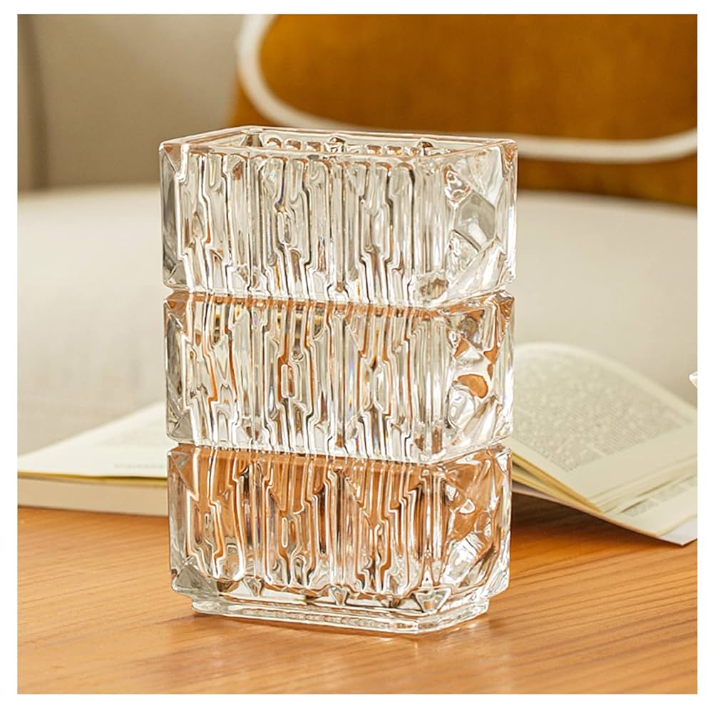 FLORERO DE VIDRIO VILLE CUADRADO 15X10X20CM