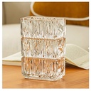 FLORERO DE VIDRIO VILLE CUADRADO 15X10X20CM