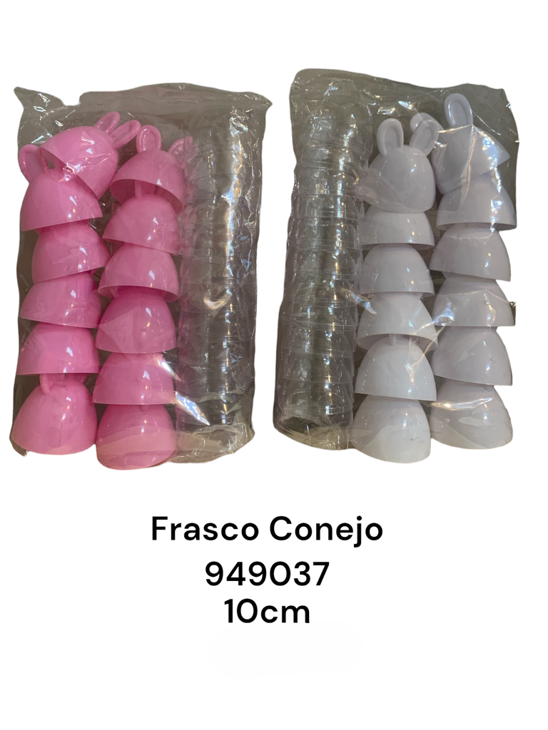 FRASCO CONEJO 2COL 10CM