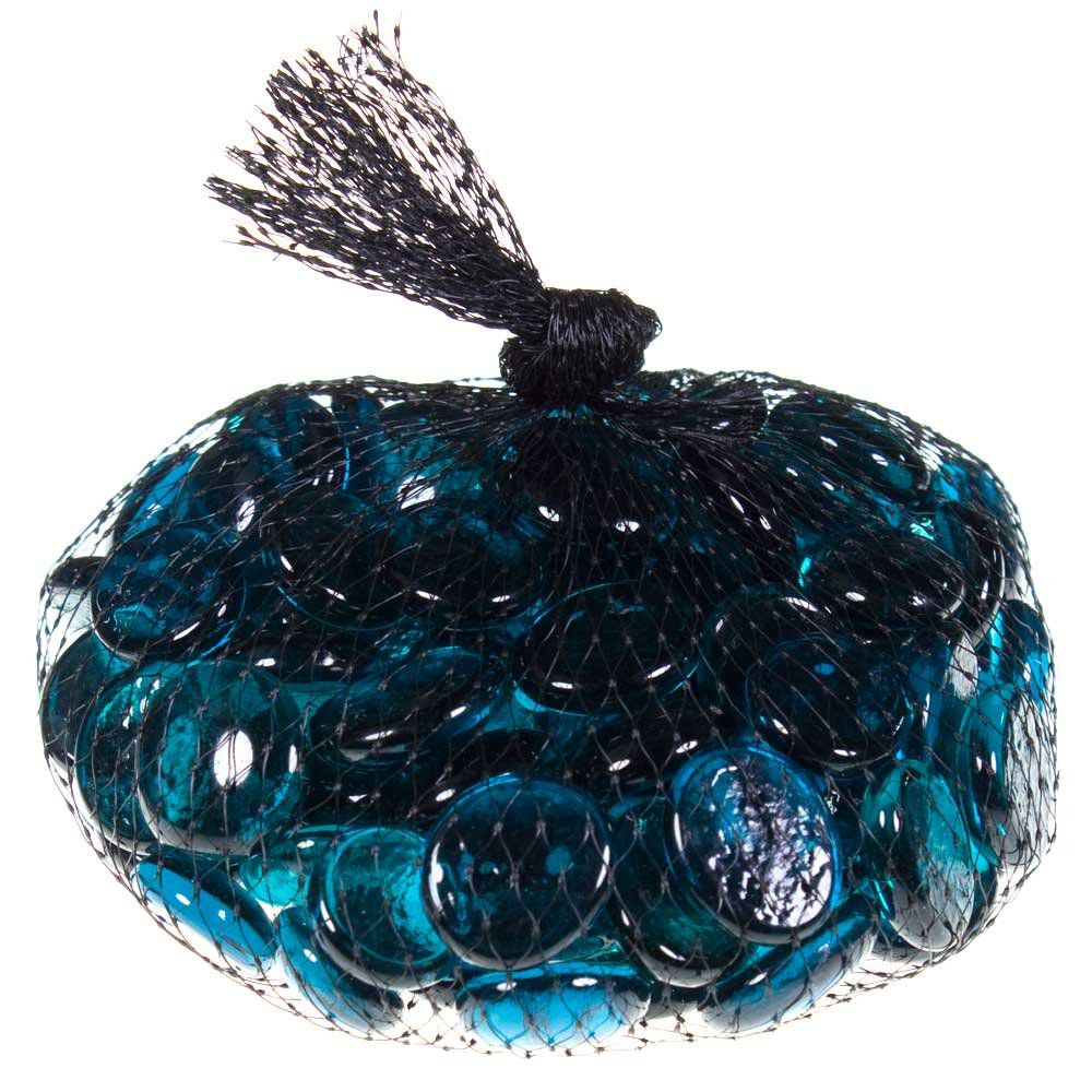 GEMAS AZUL CIELO VIDRIO EN MALLA 450GR.