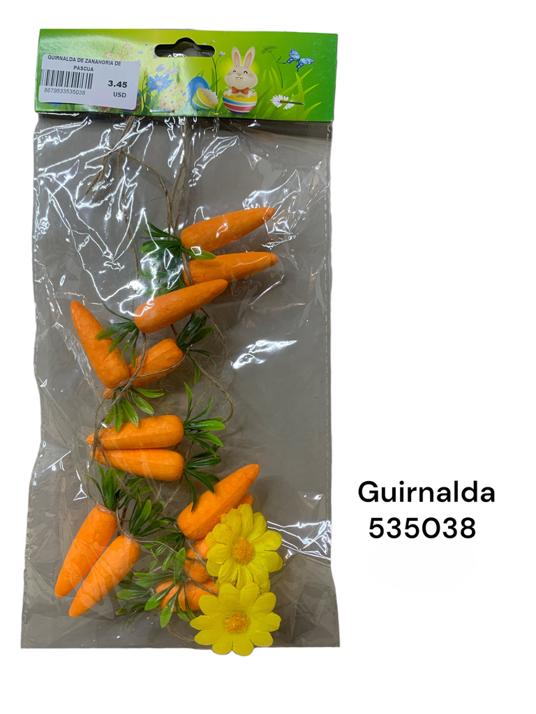 GUIRNALDA DE ZANAHORIA DE PASCUA