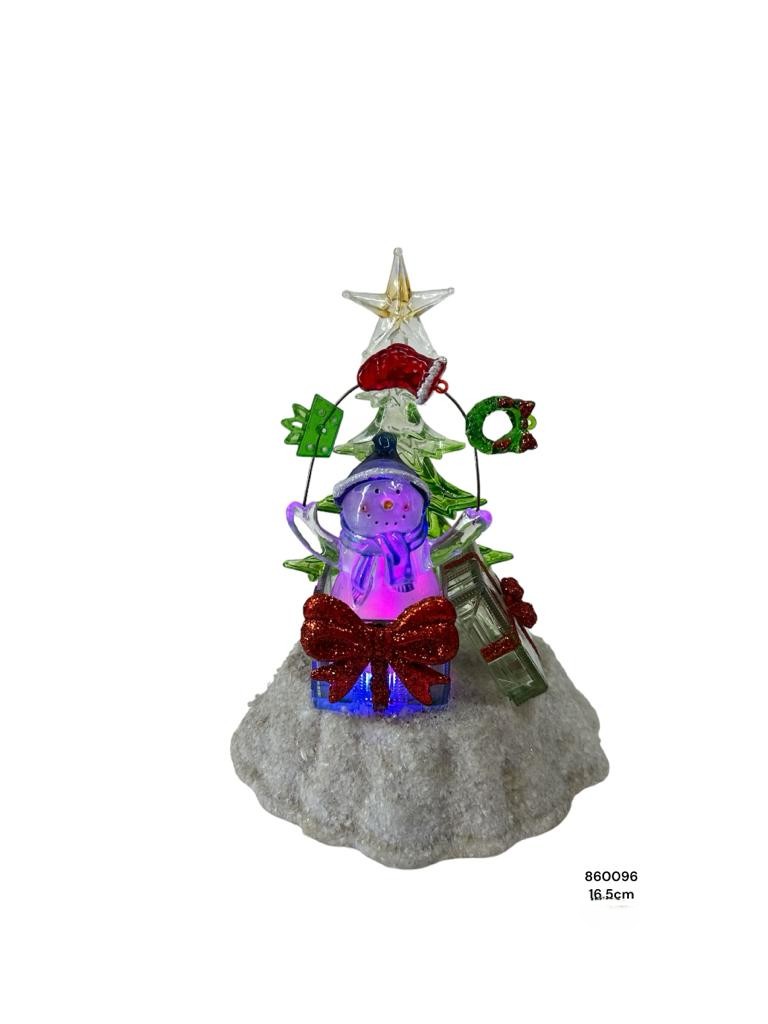 HOMBRE DE NIEVE ACRILICO 17CM