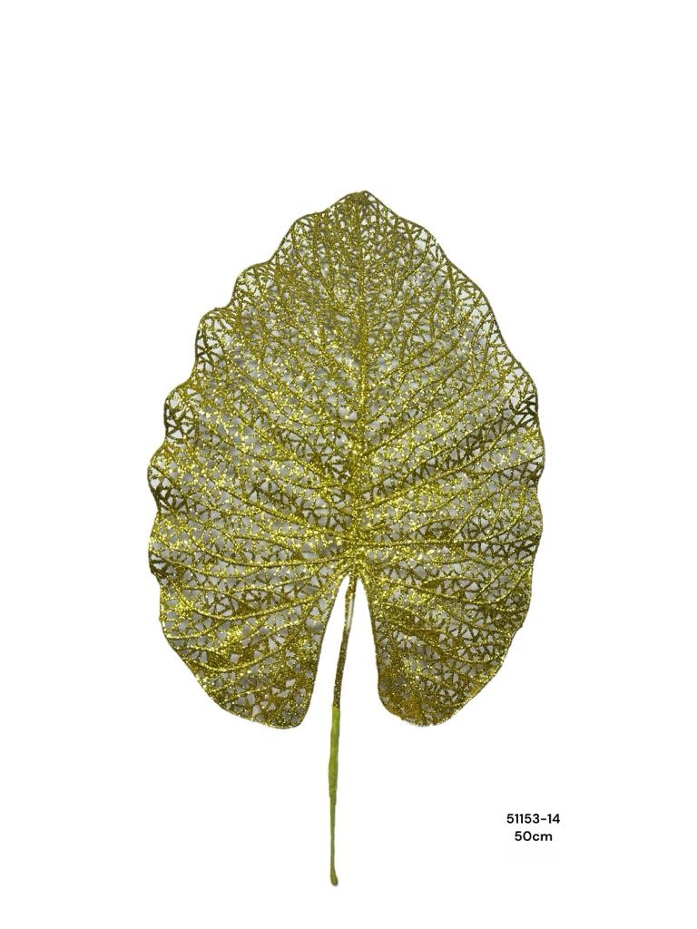 HOJA DECORATIVA VERDE 50CM