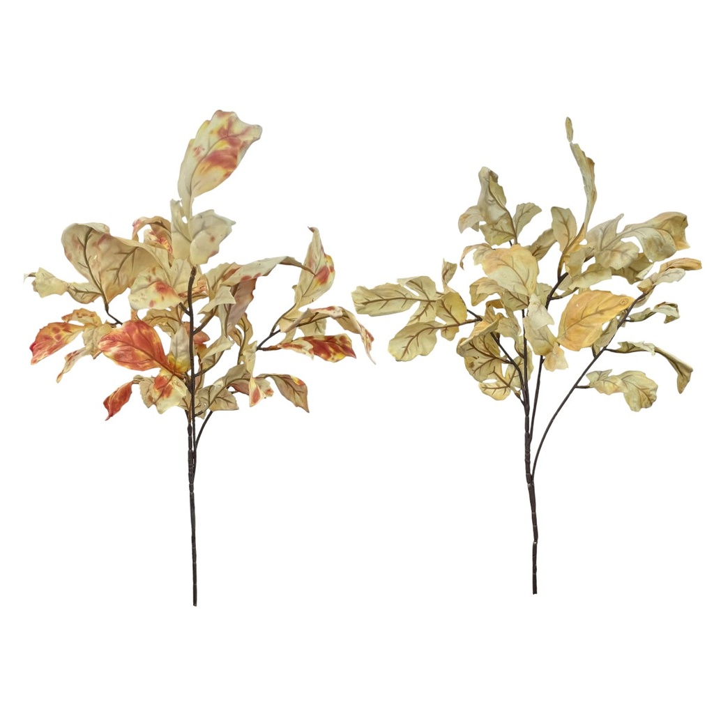 RAMA HOJA OTOÑO 2 TONOS 80CM