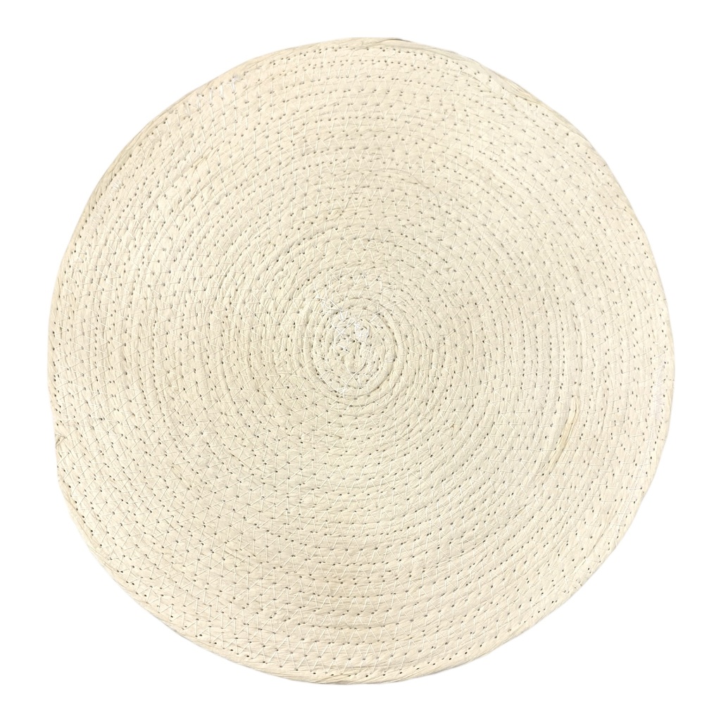 INDIVIDUAL DE YUTE CREMA 37CM