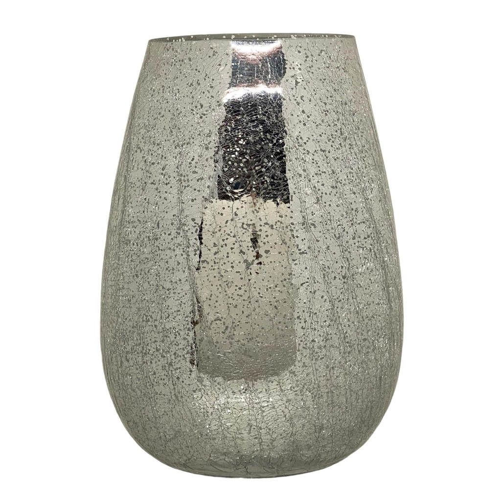 JARRON PLATEADO 19*19*26CM