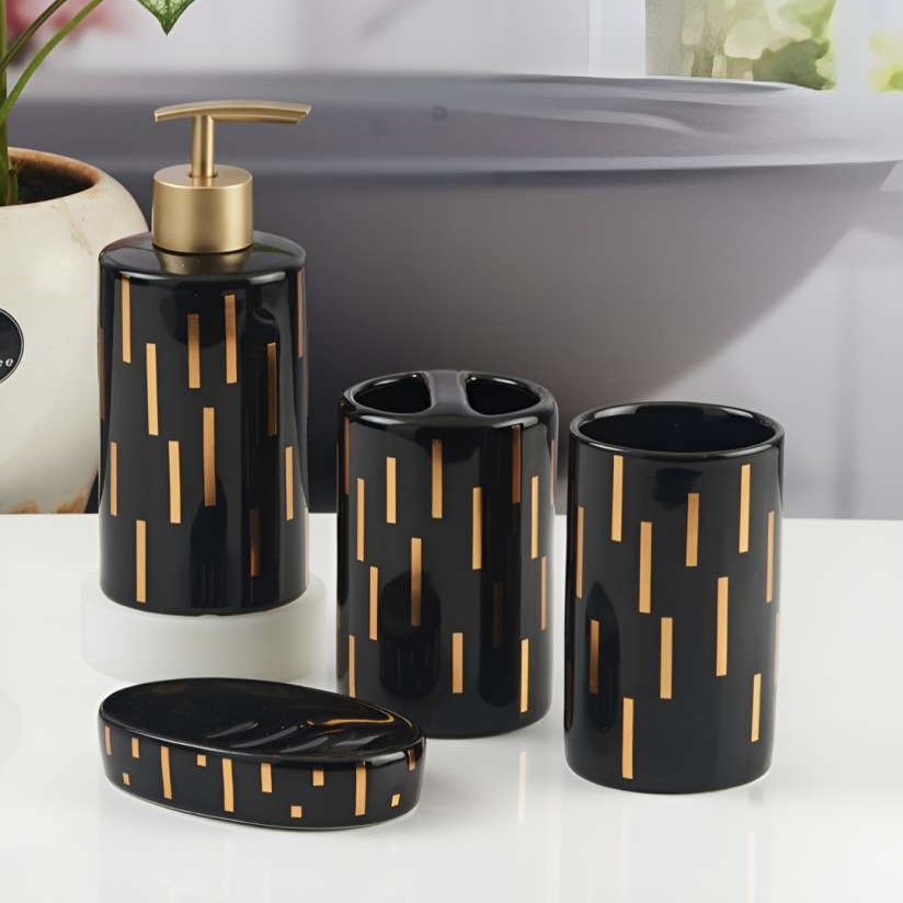 JUEGO DE DISPENSADOR Y JABONERA