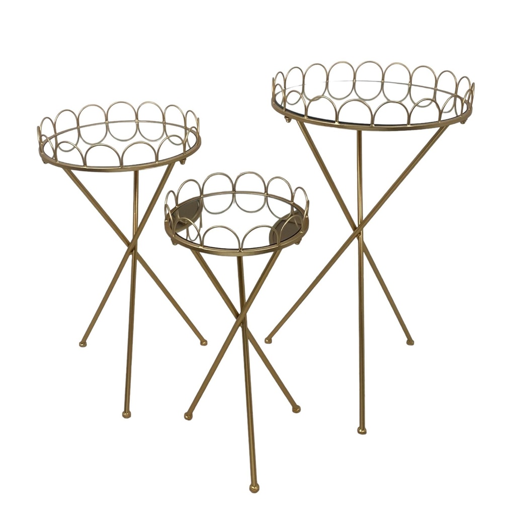 JUEGO DE 3 MESAS 46X46X80CM