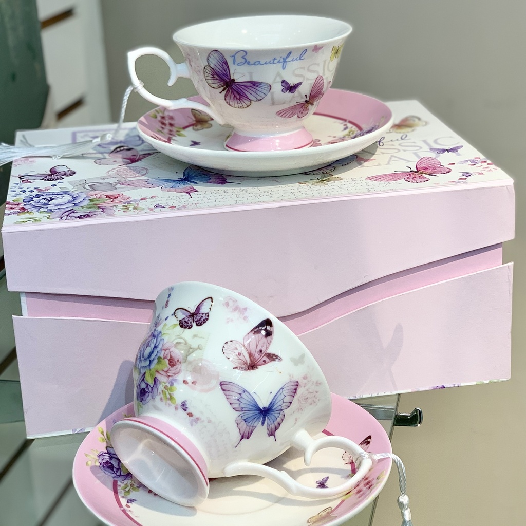 JGO. TAZA/PLATO PORCELANA