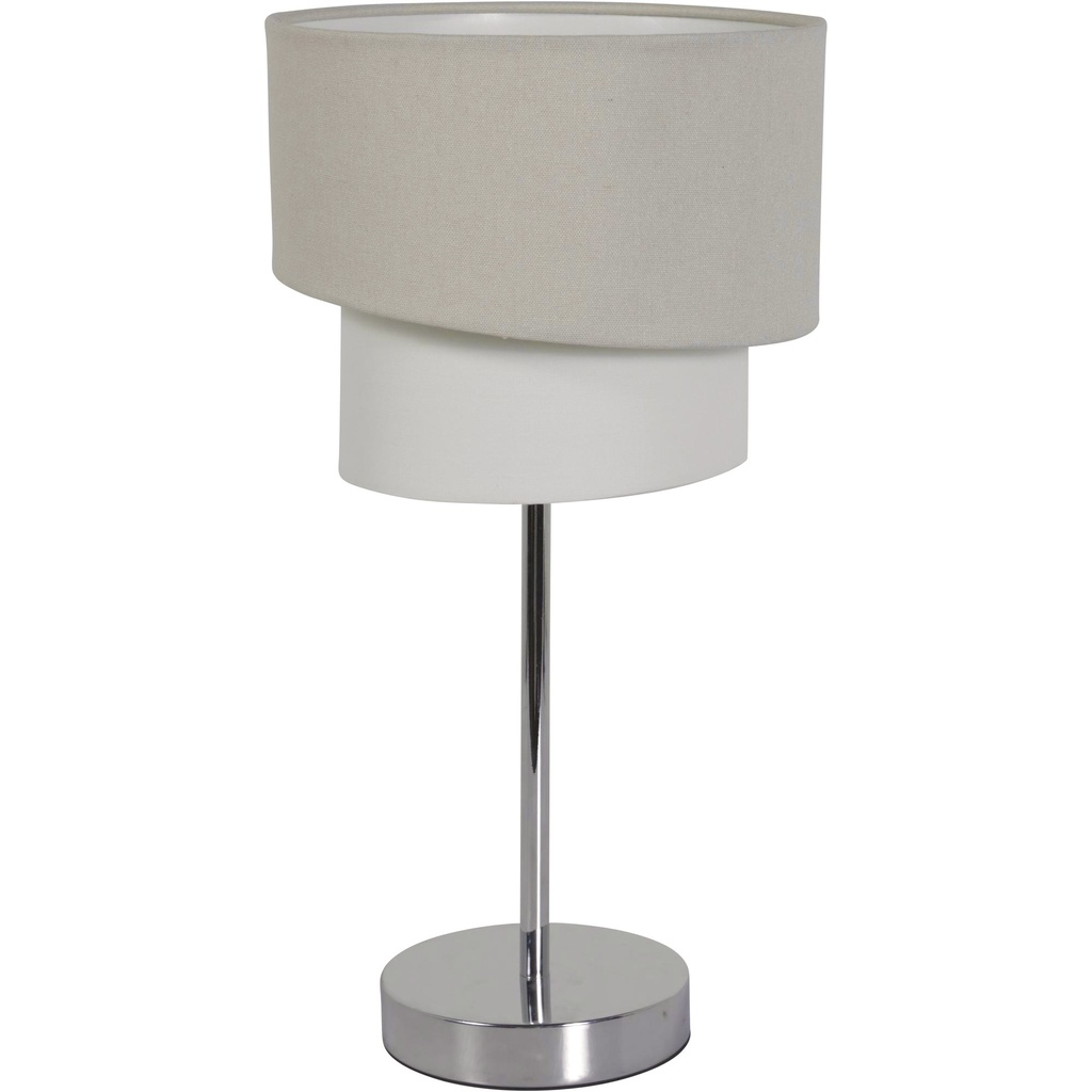 LAMPARA DE MESA DOBLE PANTALLA 20X20X40CM