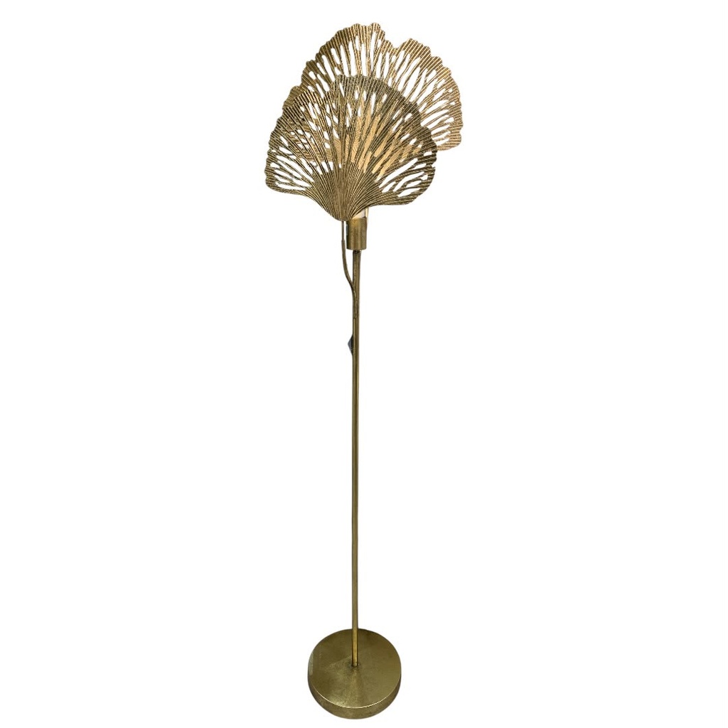 LAMPARA DISEÑO PETALOS DORADOS 39.5X25X156CM
