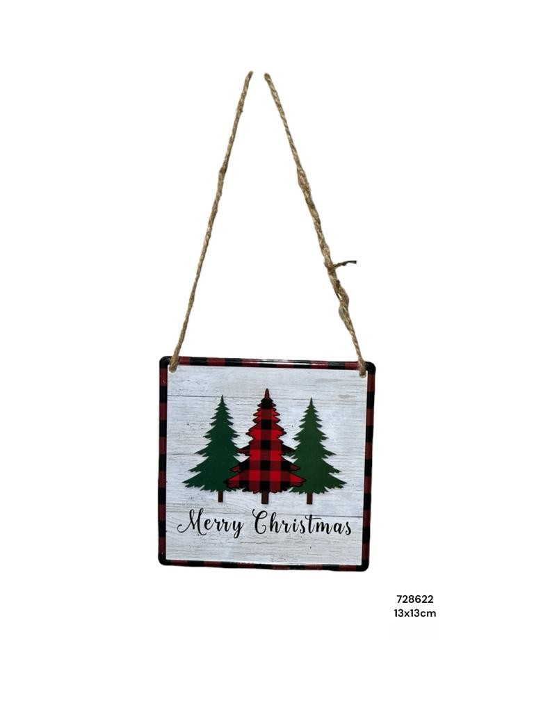 LETRERO METALICO COLGANTE NAV. CUADRO 5MOD. 12.5X12.5CM