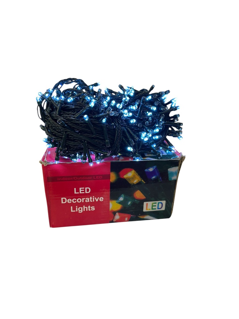 LUZ LED 300L 18M BLANCA DOBLE CONECTOR