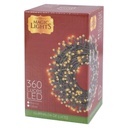 LUCES NAVIDEÑAS LED CALIDA 18MTS 360L. CONECTOR SENCILLO AL14040/048347